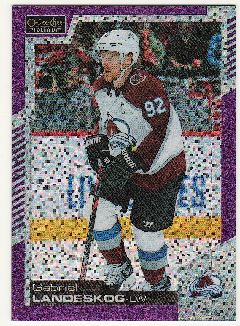 2020-21 O-Pee-Chee Platinum Violet Pixels #63 Gabriel Landeskog (image for) 2020-21 O-Pee-Chee Platinum Violet Pixels #63 Gabriel Landeskog